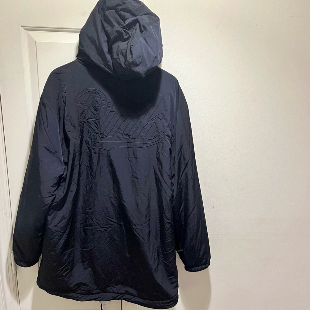PINK Victoria’s Secret anorak Sherpa lined long coat with hoodie - Picture 2 of 16